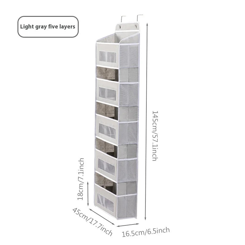 Over Door Hanging Storage Bag - Multi-Purpose Wall Organizer For Dorm Room - Phone & Essentials Holder - Space Saving Design