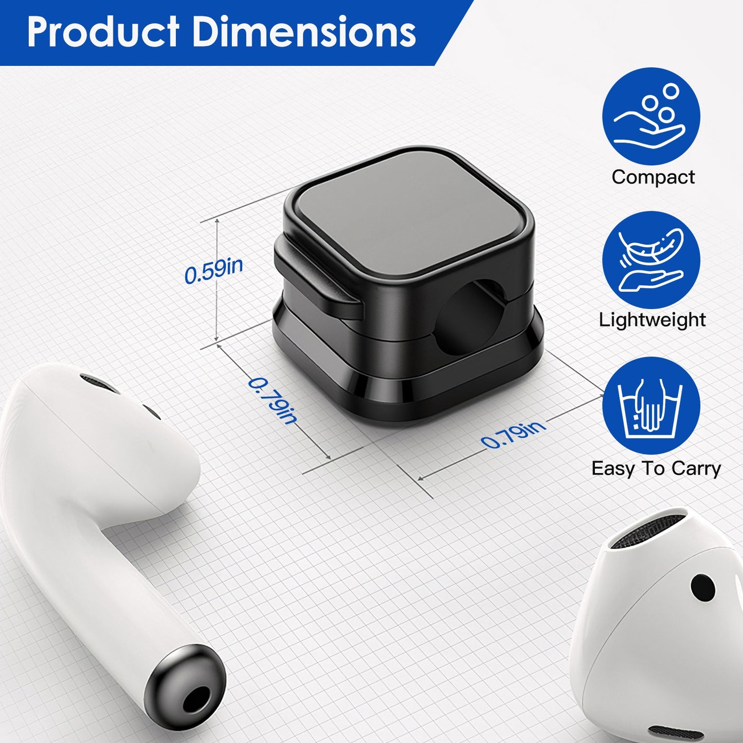 Cable Organizer Clips (6-Pack)